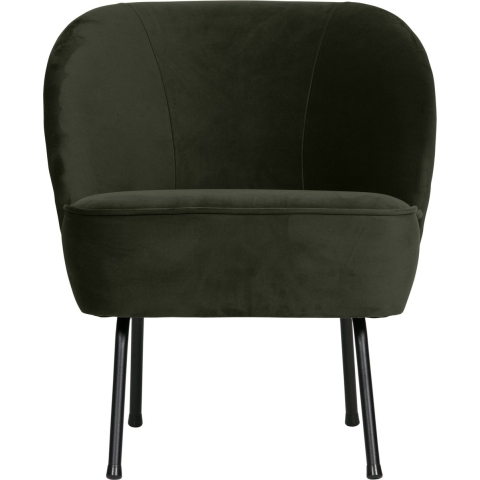 BePureHome Vogue Fauteuil Fluweel Donkergroen