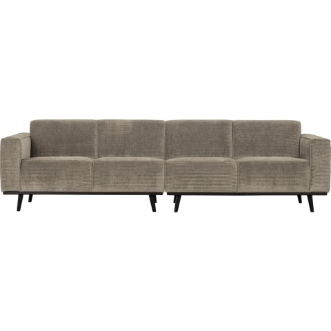 BePureHome Statement 4-zits Bank 280 Rib Clay
