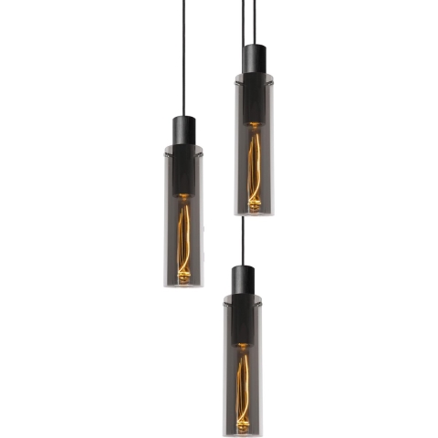 Lucide Orlando 3 Cluster HanglampØ32  FumÃ©