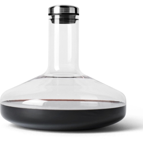 Audo Copenhagen Wine Breather Deluxe Decanteerkaraf Transparant/staal