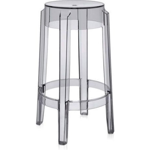 Kartell Charles Ghost Barkruk 65 Fumé