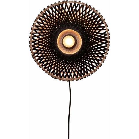 Good&Mojo Kalimantan Wandlamp Extra SmallØ30 Zwart