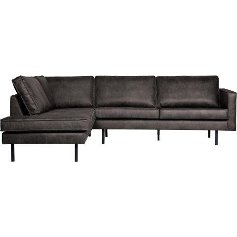 BePureHome Rodeo Hoekbank Links Zwart