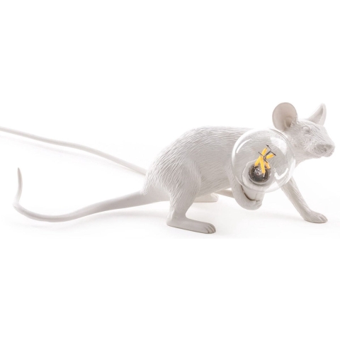 Seletti Mouse Lying Down Tafellamp USB Wit