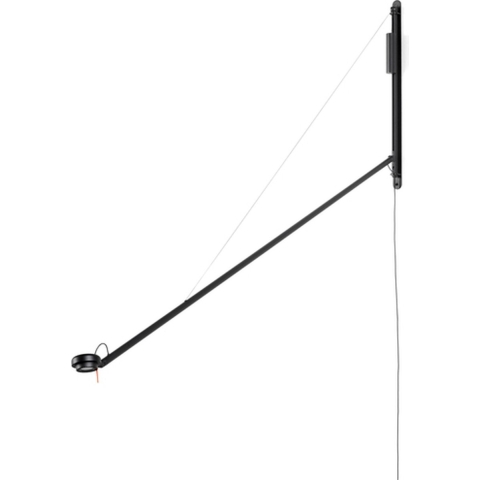 Hay Fifty-Fifty Wandlamp LED Soft Black