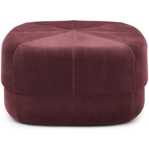 Normann Copenhagen Circus Velour Poef Large Rood