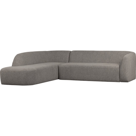 BePureHome Sloping Hoekbank Links Grijs Melange