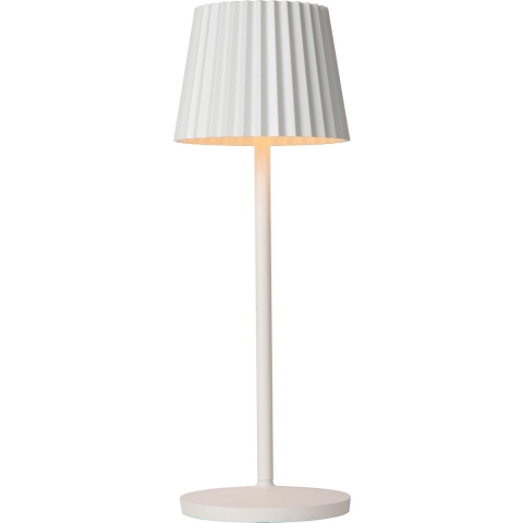 Lucide Justine Tafellamp LED Oplaadbaar Buiten IP54 Wit