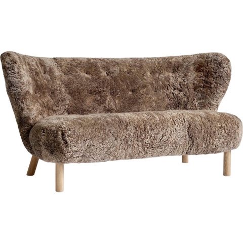 &tradition Little Petra Sofa VB2 Eiken Sheepskin Sahara 17mm