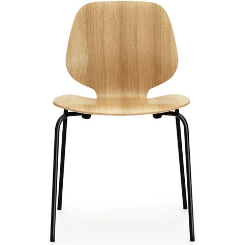 Normann Copenhagen My Chair Stoel Eiken Zwart Onderstel