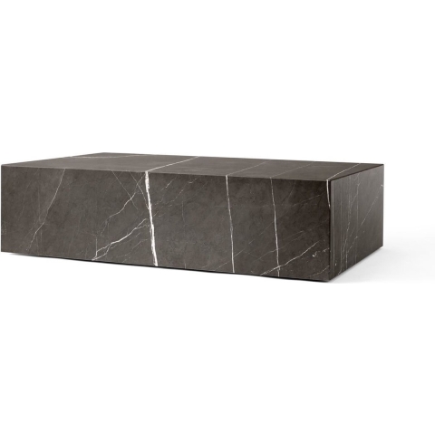 Audo Copenhagen Plinth Low Salontafel 60x100 Kendzo Marmer Grijs