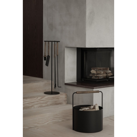 Blomus Ashi Openhaardset Van 5 Wand Brown