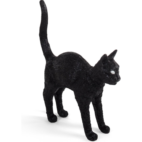 Seletti Jobby The Cat Tafellamp LED Oplaadbaar Zwart