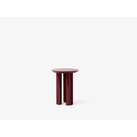 &tradition Tung JA3 BijzettafelØ38 Burgundy Red