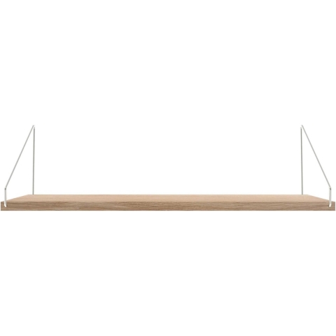 Frama Shelf Wandplank 60x20 Wit Geolied/roestvrijstaal