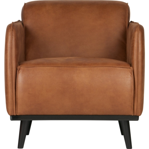 BePureHome Statement Fauteuil Met Arm Leer Cognac