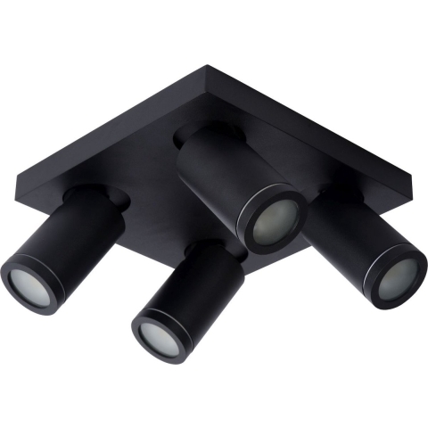 Lucide Taylor 4 Spot Badkamer IP44 Zwart
