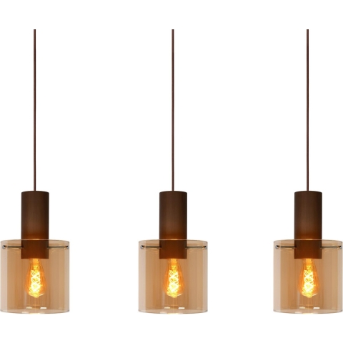 Lucide Toledo 3 Cluster HanglampØ20 Lineair Amber