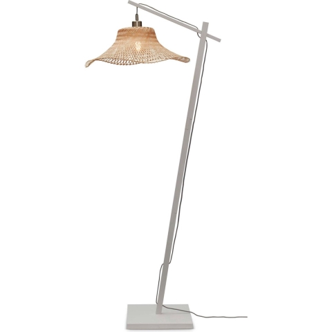 Good&Mojo Ibiza Vloerlamp Small Wit/naturel