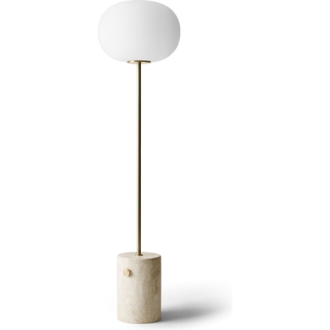 Audo Copenhagen JWDA Vloerlamp Travertine/Brushed Brass