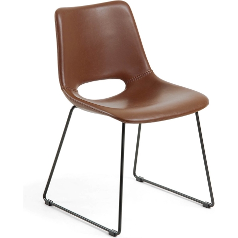 Kave Home Zahara Eetkamerstoel Bruin