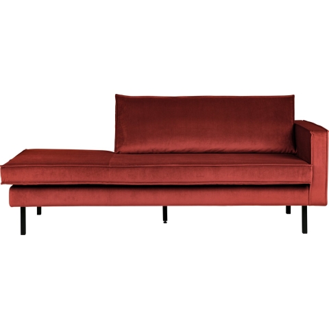 BePureHome Rodeo Velvet Daybed Bank Rechts Chestnut