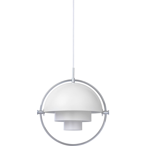 Gubi Multi-Lite HanglampØ36 Large Chroom/wit
