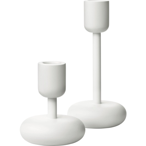 Iittala Nappula Kandelaar Set Van 2 Wit