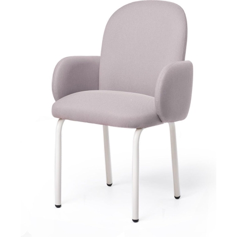 Puik Dost Stoel Stalen Onderstel Lilac Grey