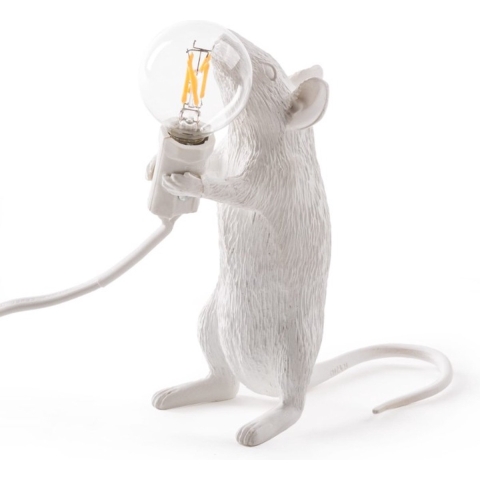 Seletti Mouse Standing Tafellamp USB Wit