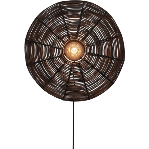 Good&Mojo Tanami Wandlamp Medium Zwart