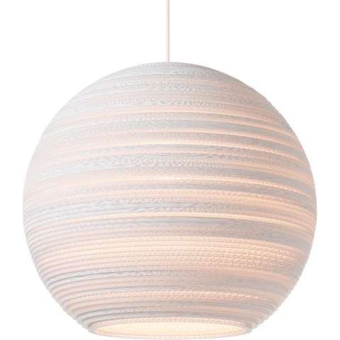 Graypants Scraplights Moon 18 HanglampØ45 Wit