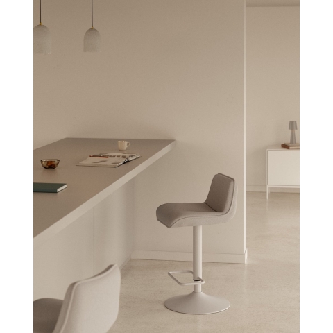 Kave Home Zenda Verstelbare Barkruk 82/103 Beige