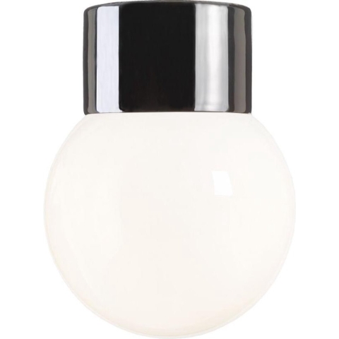 Ifö Electric Classic Globe Plafond- En Wandlamp Retrofit Ø15 Opaal Zwart