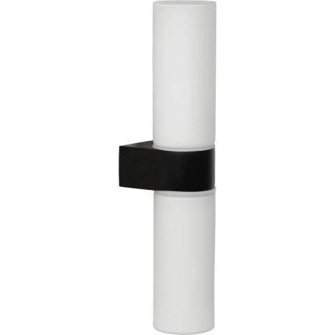 Lucide Jesse 2 Wandlamp Badkamer IP44 Medium Zwart/wit