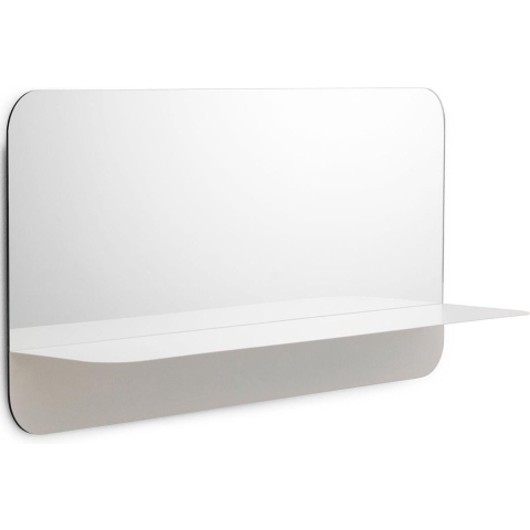 Normann Copenhagen Horizon Horizontal Spiegel Met Plankje Wit