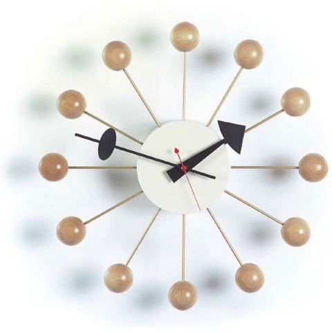 Vitra Ball Clock KlokØ33 Naturel