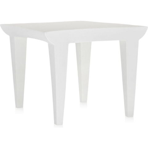 Kartell Bubble Club Tafel Bijzettafel 52x52 Zinkwit