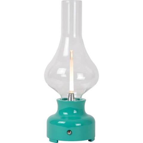 Lucide Jason Tafellamp LED Oplaadbaar Turquoise