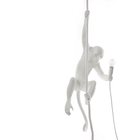Seletti Monkey Ceiling Hanglamp Wit