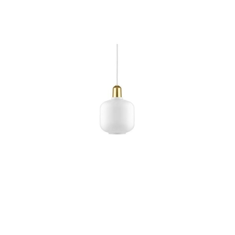 Normann Copenhagen Amp Lamp Brass Hanglamp SmallØ14 Wit