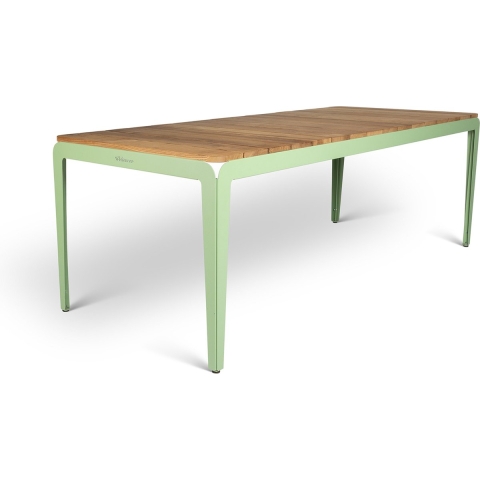 Weltevree Bended Tuintafel 220x90 Essenhout Pale Green