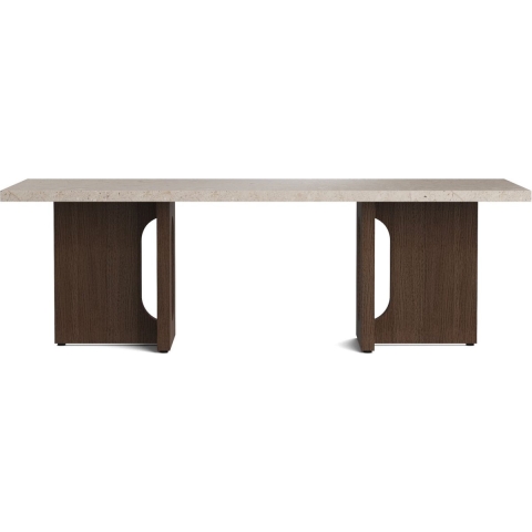 Audo Copenhagen Androgyne Salontafel 120x45 Donker Eiken Kunis Breccia