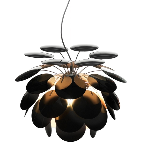 Marset Discocó Hanglamp Ø88 Zwart-goud Met 3m Snoer