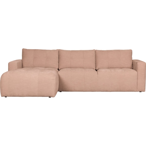 Vtwonen Bar 3-zits Bank Met Chaise Longue Links Roze