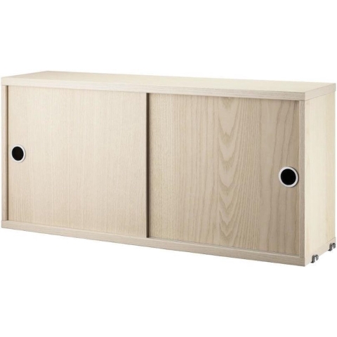 String Furniture Cabinet With Sliding Doors 78 X 20 X 37 Cm Essen