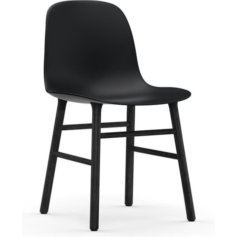 Normann Copenhagen Form Chair Stoel Met Zwart Onderstel Zwart