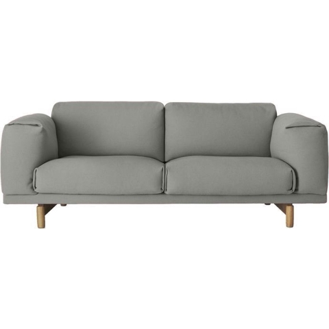 Muuto Rest Bank Tweezitter Hallingdal 123 Eiken Onderstel