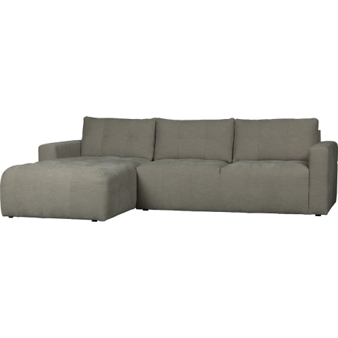 Vtwonen Bar 3-zits Bank Met Chaise Longue Links Warm Grijs