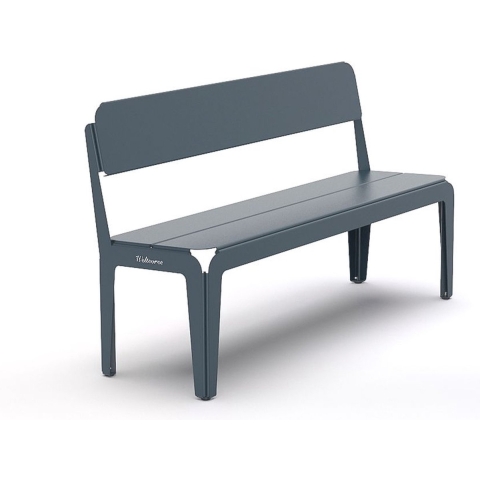 Weltevree Bended Tuinbank Met Rugleuning Grey Blue
